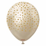 Safari Safari Cheetah Mirror White Gold Kalisan 30 cm - Set 10 Baloane Set 10 baloane latex imprimate calitate profesionala partybaloane design animal print ghepard cheetah safari mirror white gold auriu deschis sampanie cromat metalizat mustar dimensiune 30 cm 12 inch marca Kalisan