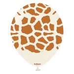 Safari Safari Girafa White Sand Kalisan 30 cm - Set 10 Baloane Set 10 baloane latex imprimate calitate profesionala partybaloane design animal print girafa safari white sand bej nisipiu maro cald dimensiune 30 cm 12 inch marca Kalisan