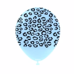 Safari Safari Leopard Macaron Blue Kalisan 30 cm - Set 10 Baloane Set 10 baloane latex imprimate calitate profesionala partybaloane design animal print leopard safari macaron blue albastru pastel deschis negru dimensiune 30 cm 12 inch marca Kalisan
