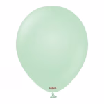 Set 100 baloane latex Macaron Green Kalisan 13 cm Balon mini din latex calitate profesională nuanță verde pastel mentă deschis macaron green 13 cm marca Kalisan