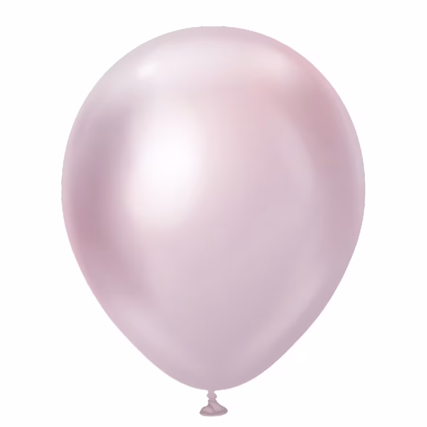 Set 100 baloane latex Mirror Pink Gold Kalisan 13 cm Set 100 baloane latex calitate profesionala partybaloane culoare mirror pink gold roz auriu metalizat lucios cromat efect oglinda dimensiune mica 13 cm 5 inch marca Kalisan