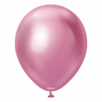 Set 100 baloane latex Mirror Pink Kalisan 13 cm Set 100 baloane latex calitate profesionala partybaloane culoare mirror pink roz metalizat lucios cromat efect oglinda dimensiune mica 13 cm 5 inch marca Kalisan