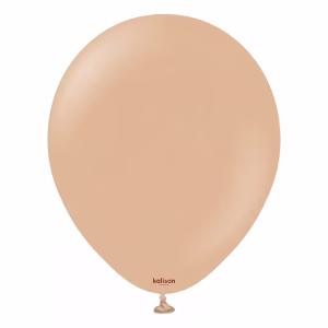 Set 100 baloane latex Retro Desert Sand Kalisan 13 cm Balon mini din latex calitate profesională nuanță bej cald pământiu retro desert sand 13 cm marca Kalisan