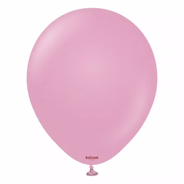 Set 100 baloane latex Retro Dusty Rose Kalisan 13 cm Balon mini din latex calitate profesionala nuanta roz prafuit vintage retro dusty rose 13 cm marca Kalisan