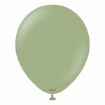 Set 100 baloane latex Retro Eucalipt Kalisan 13 cm Set 100 baloane latex calitate profesionala partybaloane culoare retro eucalipt verde salvie stins prafuit sage green dimensiune mica 13 cm 5 inch marca Kalisan