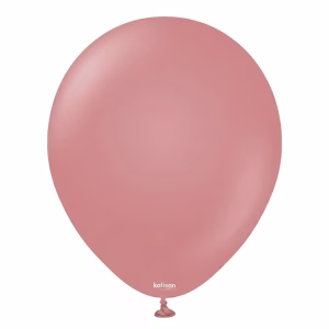 Set 100 baloane latex Retro Rosewood Kalisan 13 cm Balon mini din latex calitate profesională nuanță roz antic lemn de trandafir retro rosewood 13 cm marca Kalisan