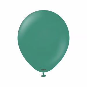 Set 100 baloane latex Retro Sage Kalisan 13 cm Balon mini din latex calitate profesională nuanță verde salvie prăfuit retro sage 13 cm marca Kalisan
