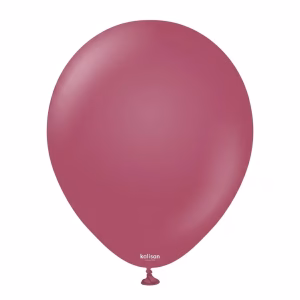 Set 100 baloane latex Retro Wild Berry Kalisan 13 cm Balon mini din latex calitate profesională nuanță zmeură prăfuită retro wild berry 13 cm marca Kalisan