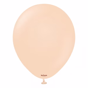 Set 100 baloane latex Standard Blush Kalisan 13 cm Balon mini din latex calitate profesionala nuanta roz pal cald nud standard blush 13 cm marca Kalisan