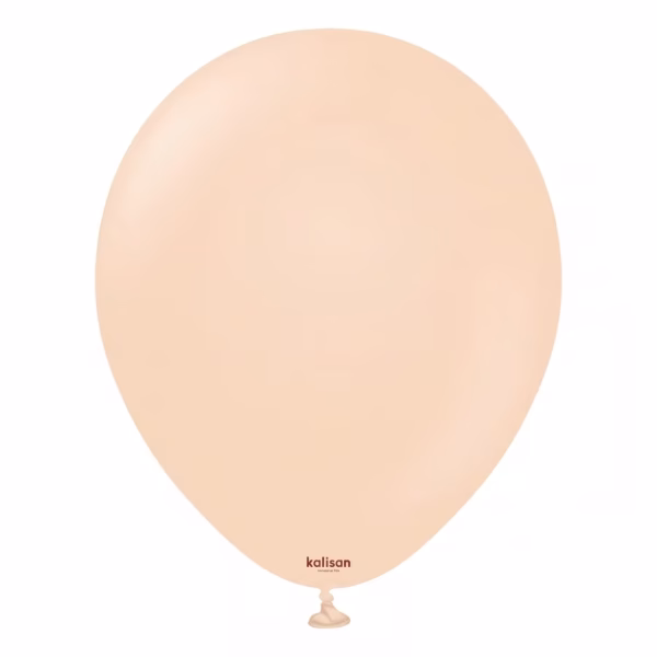 Set 100 baloane latex Standard Blush Kalisan 13 cm Balon mini din latex calitate profesionala nuanta roz pal cald nud standard blush 13 cm marca Kalisan