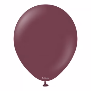 Set 100 baloane latex Standard Burgundy Kalisan 13 cm Balon mini din latex calitate profesionala nuanta visiniu inchis bordeaux standard burgundy 13 cm marca Kalisan