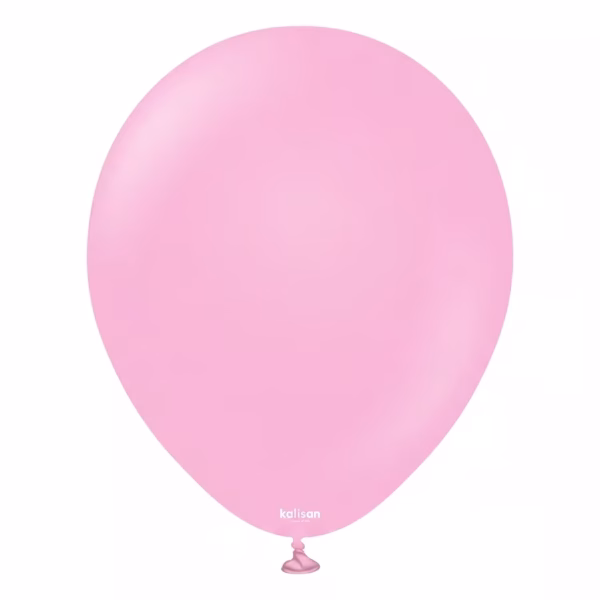 Set 100 baloane latex Standard Candy Pink Kalisan 13 cm Balon mini din latex calitate profesionala nuanta roz bombon clasic standard candy pink 13 cm marca Kalisan