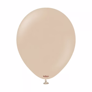Set 100 baloane latex standard hazelnut Kalisan 30 cm Balon din latex calitate profesionala nuanta bej aluna standard hazelnut 30 cm marca Kalisan