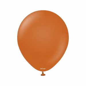 Set 100 baloane latex Retro Rust Orange Kalisan 13 cm Balon mini din latex calitate profesională nuanță teracotă portocaliu stins retro rust orange 13 cm marca Kalisan