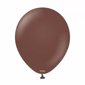 set 100 baloane latex standard chocolate brown kalisan 30 cm Balon din latex calitate profesionala nuanta maro ciocolatiu standard chocolate brown 30 cm marca Kalisan
