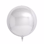 Balon Folie Sfera Orbz 3D Argintiu 55 cm balon folie sfera orbz 3d argintiu 55 cm pentru petreceri