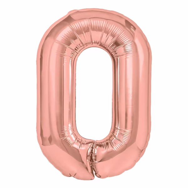 Cifra 0 Rose Gold Metalizat