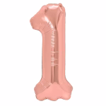 Cifra 1 Rose Gold Metalizat
