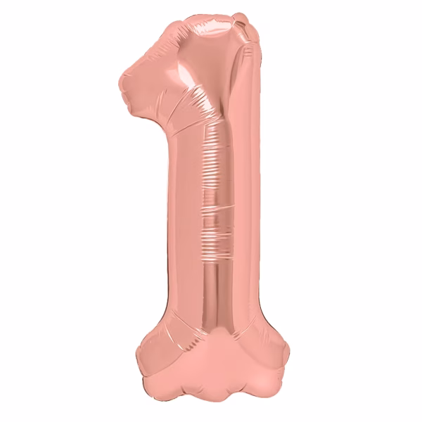 Cifra 1 Rose Gold Metalizat