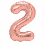 Cifra 2 Rose Gold Metalizat