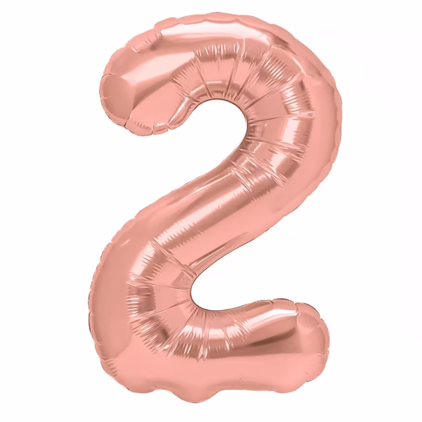 Cifra 2 Rose Gold Metalizat