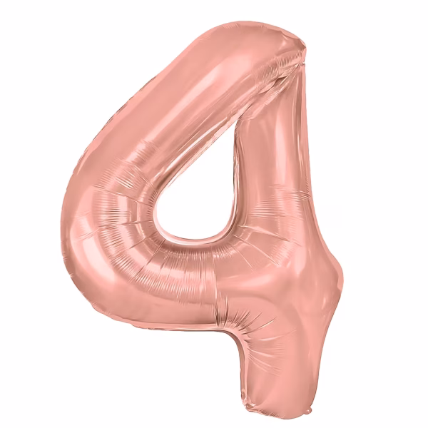 Cifra 4 Rose Gold Metalizat