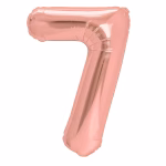 Cifra 7 Rose Gold Metalizat