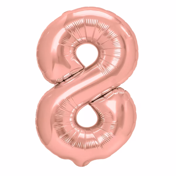 Cifra 8 Rose Gold Metalizat
