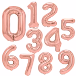 Cifra Rose Gold Metalizat