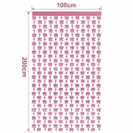 Perdea Decorativa Party Roz cu Fundite 1x2 Metri Perdea decorativa party roz cu fundite pentru photo corner si candy bar petreceri fete.