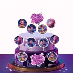 Set 21 Toppere Tort si Briose K-Pop Carton set 21 toppere kpop carton decoratiuni tort briose cupcakes fete trupa muzica concert adolescenti petrecere huntryx inima disco