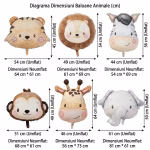 Set 6 Baloane Folie Cap Animalute Safari, Design Acuarela Set de 6 baloane din folie in forma de capete de animale safari, cu design acuarela, incluzand un elefant, o maimuta, o girafa, un leu, o zebra si un tigru.