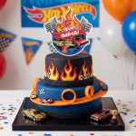 topper tort personalizat hot wheels topper tort personalizat hot wheels masini curse nume mihai cifra 5 carton decoratiuni petrecere baieti happy birthday steaguri raliu
