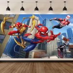 background textil spiderman