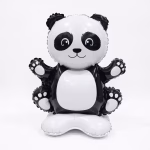 balon folie panda airwalker 42x35 cm Figurina din folie in forma de ursulet panda, model airwalker care sta singur in picioare, in culorile alb si negru.