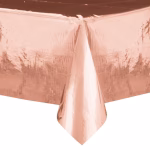 Fata De Masa Din Folie Aurie Roz Fata de masa cu folie aurie roz (rose gold) metalizata, impermeabila, cu dimensiuni mari (137x274cm), ideala pentru protejarea meselor de Candy Bar si la evenimente festive pentru fete.