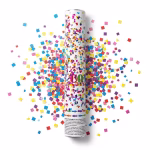 Tun Confetti Colorate 30 cm Tun de confetti actionat cu aer comprimat avand dimensiunea compacta de 30 cm care lanseaza o ploaie de patratele din hartie multicolora.