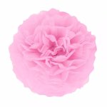 Pompom din hartie roz deschis asamblat avand un diametru de 25 cm perfect pentru aranjamente romantice si delicate