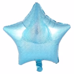 balon folie stea folie de aluminiu culoarea bleu holografic