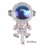 Reprezentare grafica a dimensiunilor pentru balonul folie astronaut indicand 43 centimetri inaltime si 29 centimetri latime