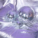 Glob Disco Cu Oglinda Argintie 15 cm Premium - imagine 4
