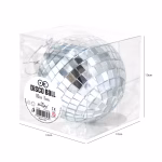 Glob Disco Cu Oglinda Argintie Premium 10 cm - imagine 9