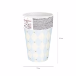 Ambalajul original tip turn al celor 6 pahare din carton, indicand brandul PartyPal si volumul de 220ml.