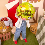 Balon Folie Animale Ferma Happy Birthday 45 cm PB363 - imagine 5